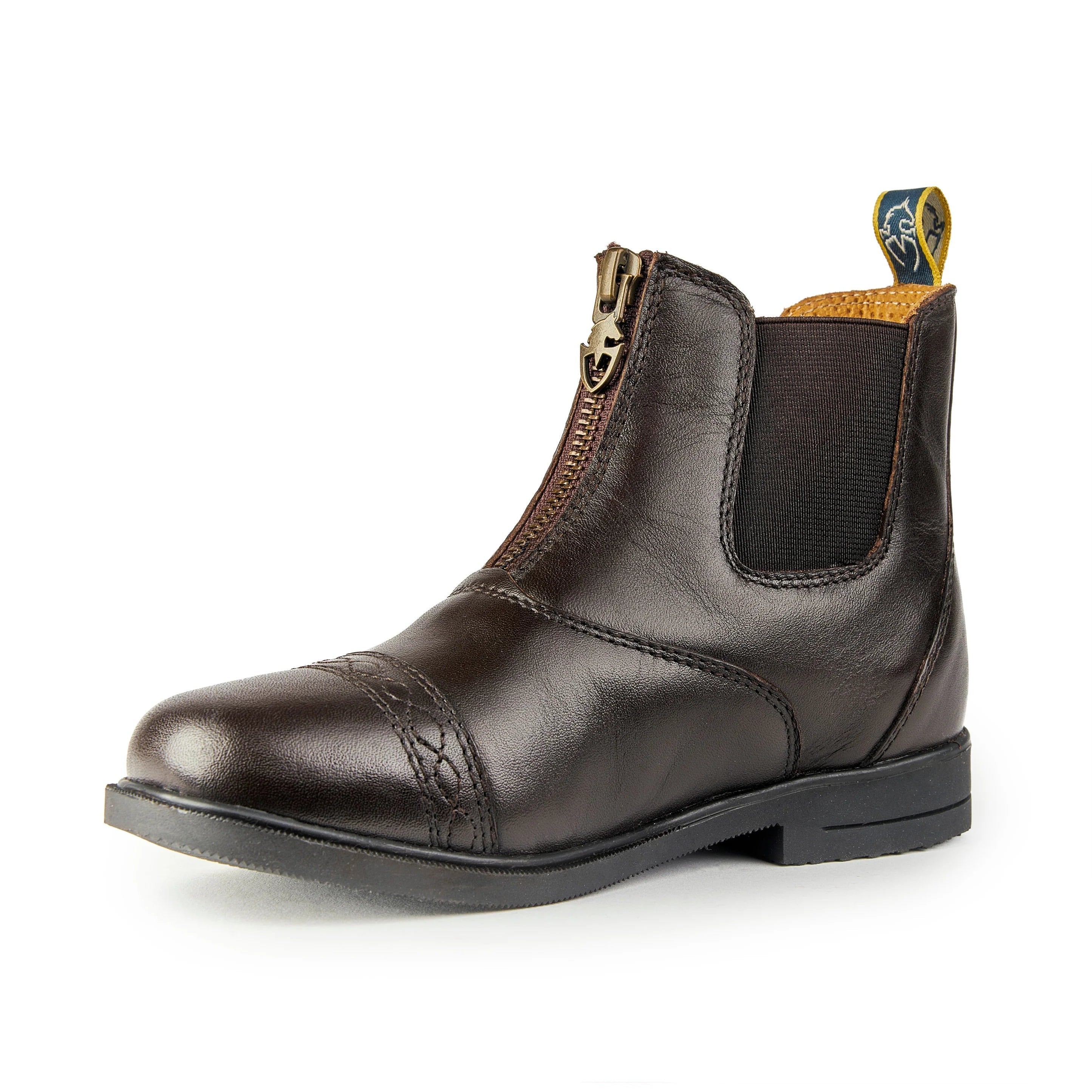 Versatile Zip Leather Riding Boots