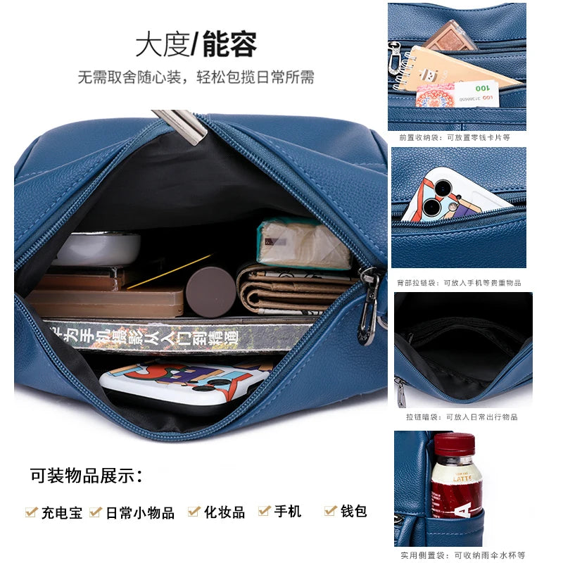 Soft Zip-Top Shoulder Bag
