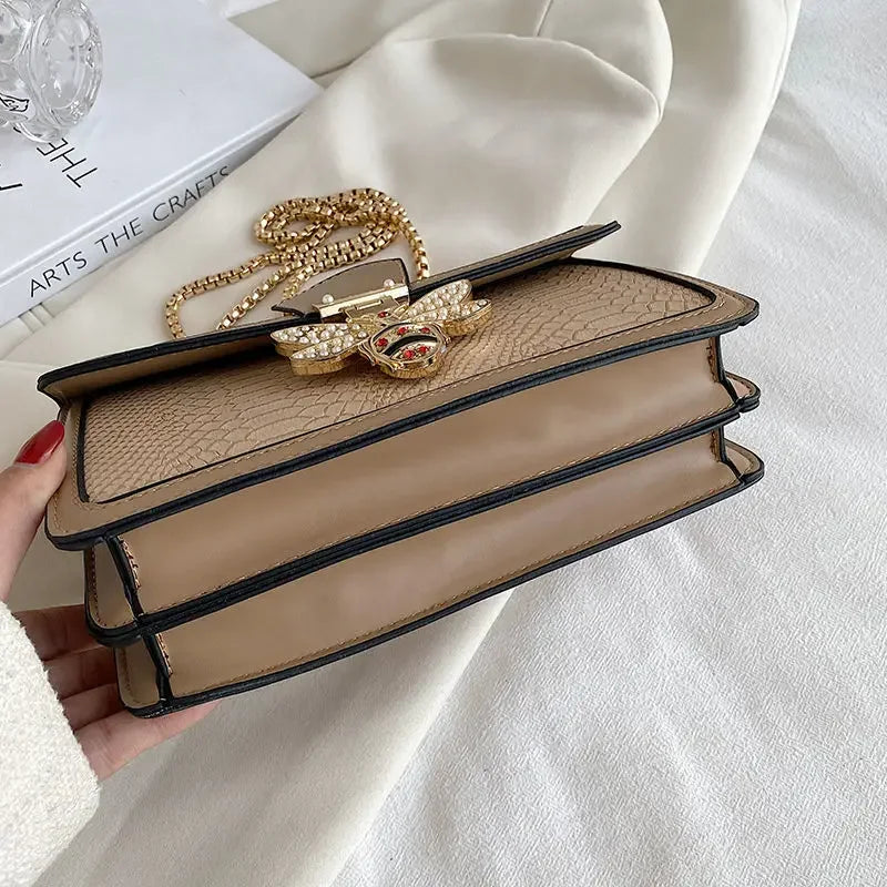 Structured Zip-Top Shoulder Bag