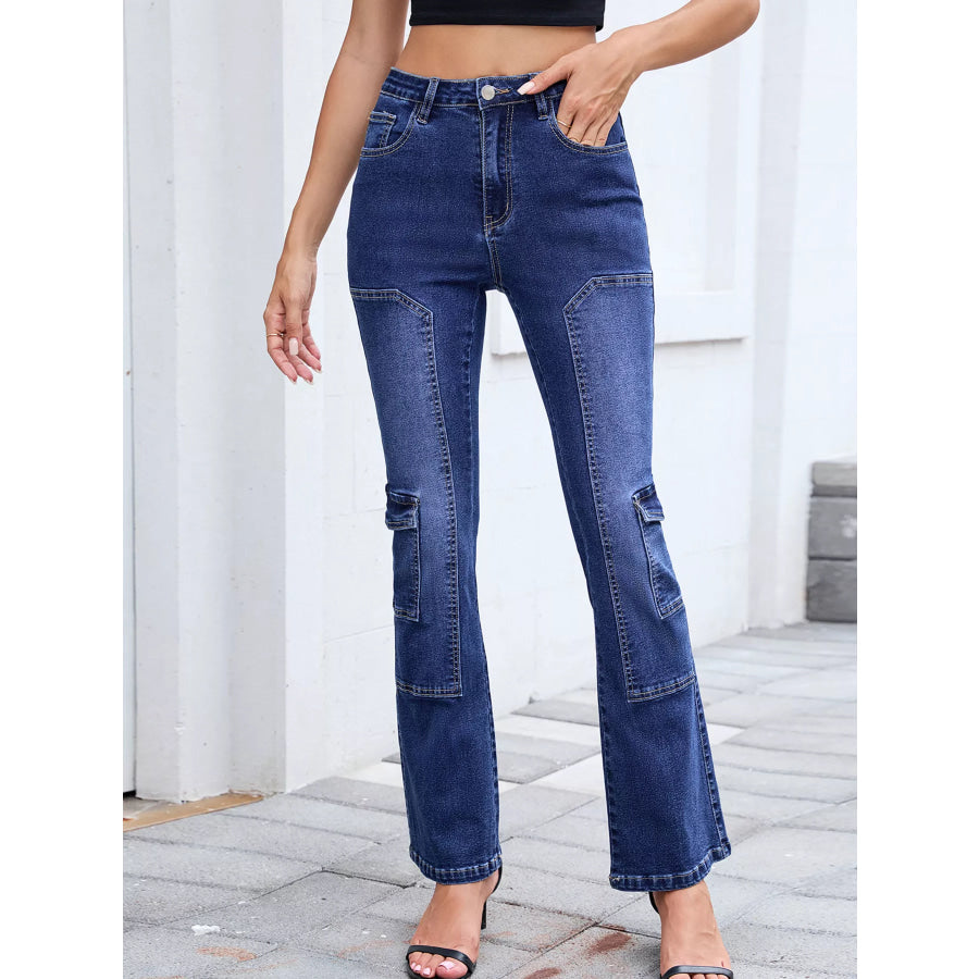 High Waisted Bootcut Jeans Jeans