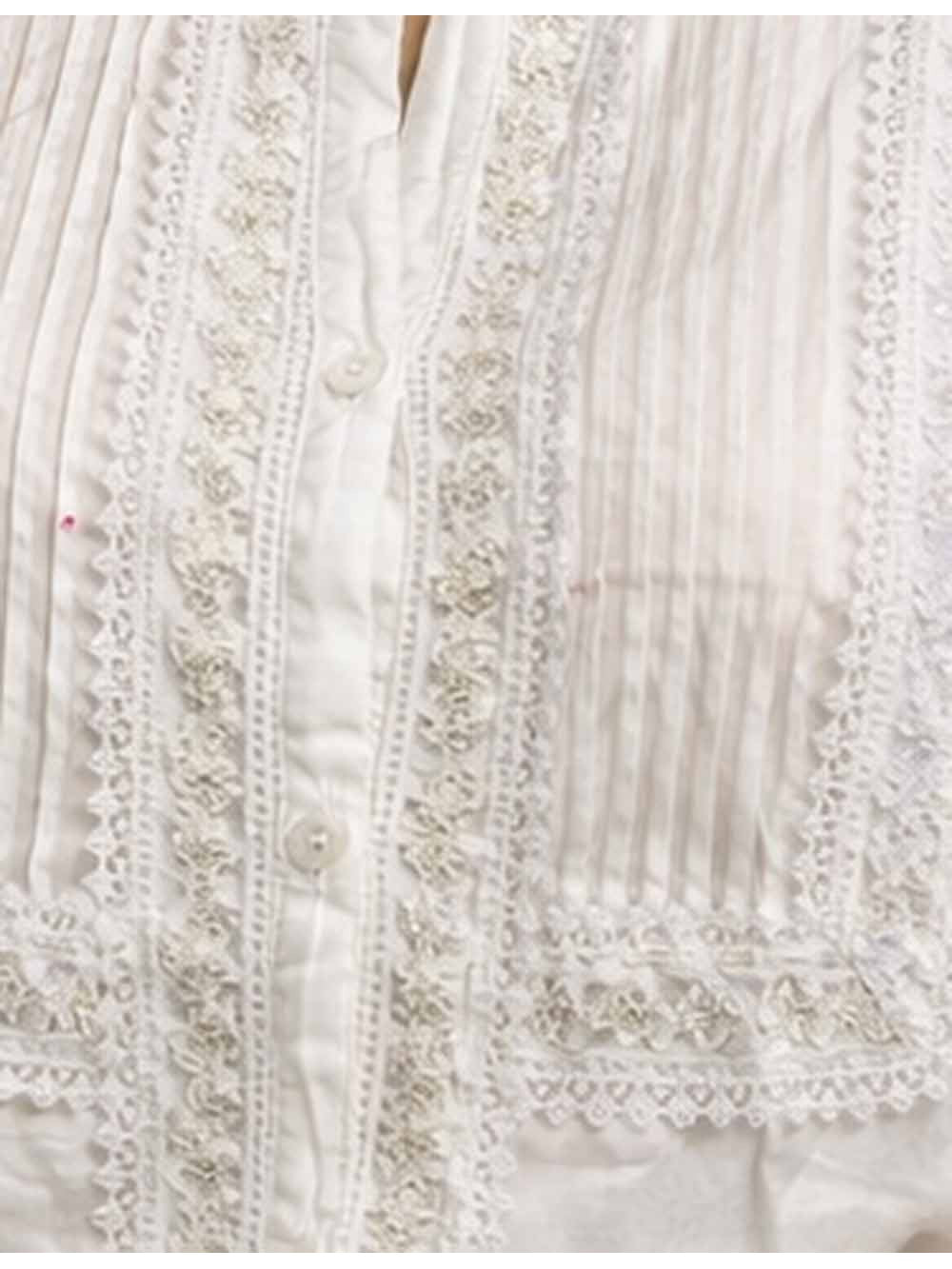 Boho Lace Embroidery Long Sleeves Blouse
