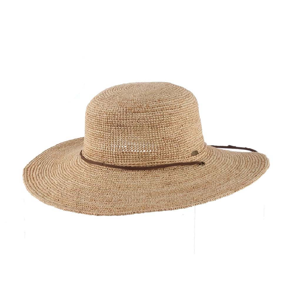 Women’s Travel Packable Straw Round Crown Hat