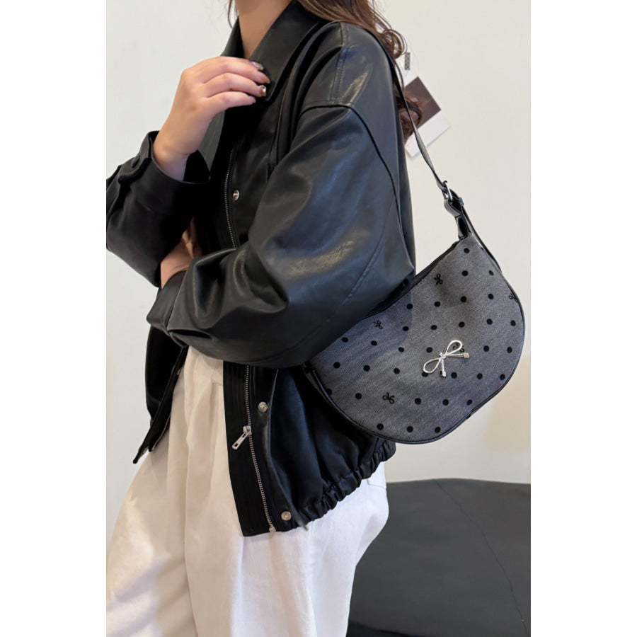 Polyester Printed Adjustable Strap Crossbody Bag