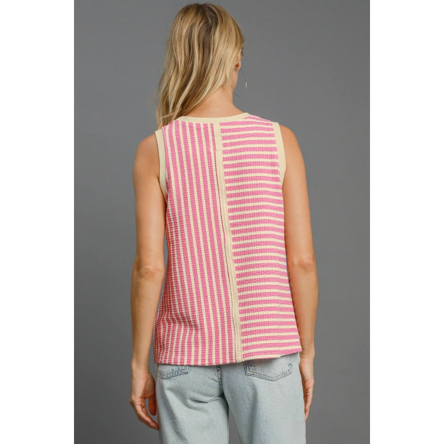 Round Neck Texture Tank