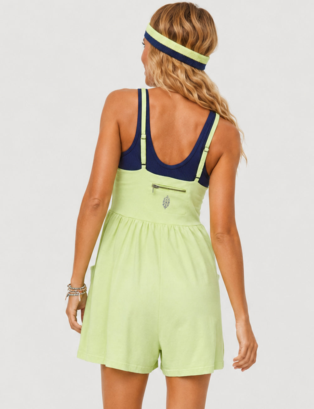 Square Neck Spaghetti Strap Wide Leg Romper