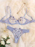 Soft Floral Lingerie Set