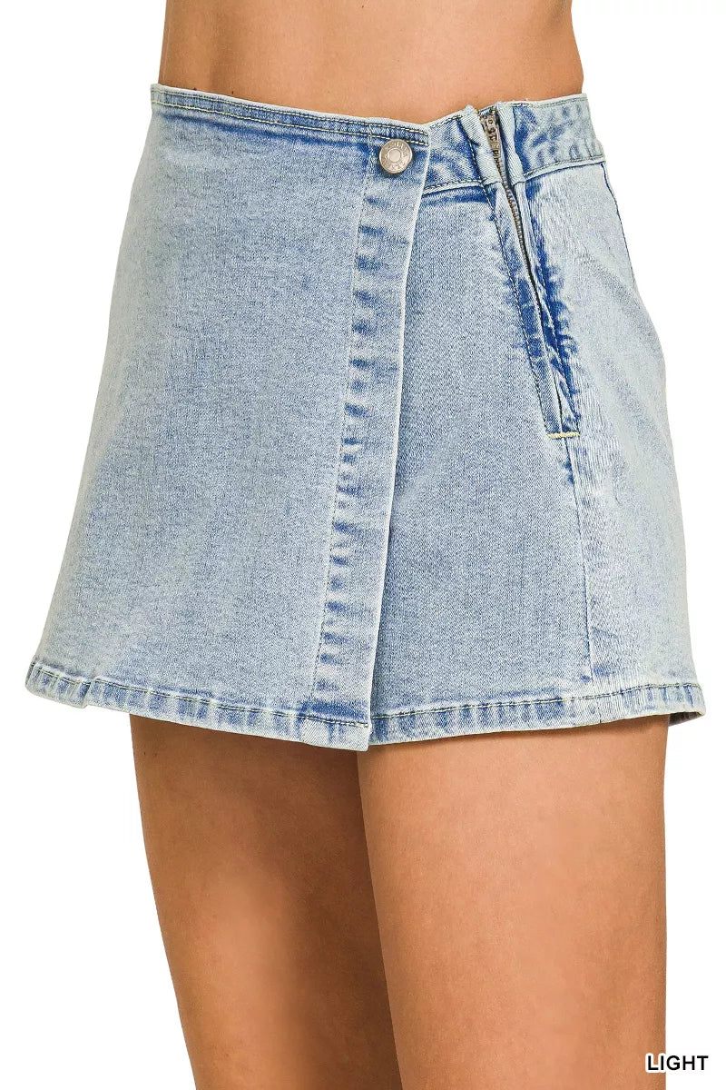 Wrap Denim Arrival Arrivals Skirt
