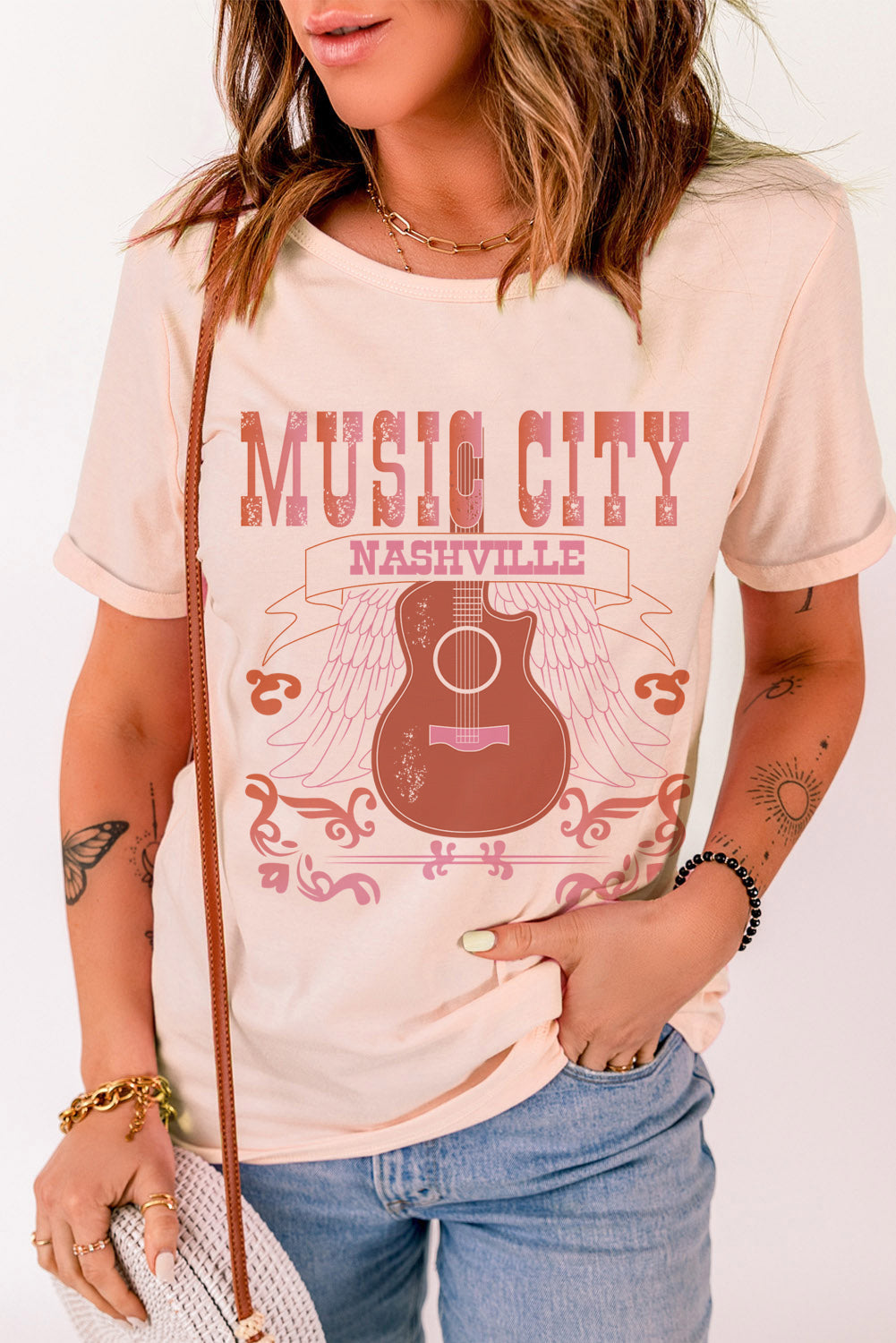 Music City Guitar Graphic Print