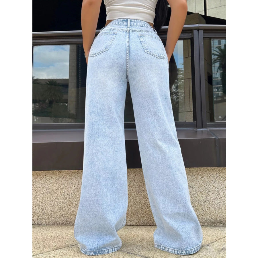 High Waisted Wide Leg Jeans Jeans