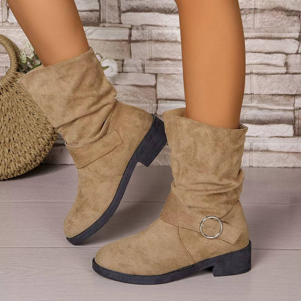 Refined Structured Riding Boots