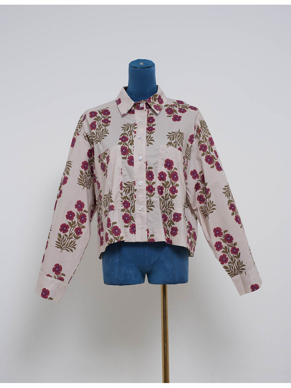 Boho Turndown Collar Long Sleeves Shirt