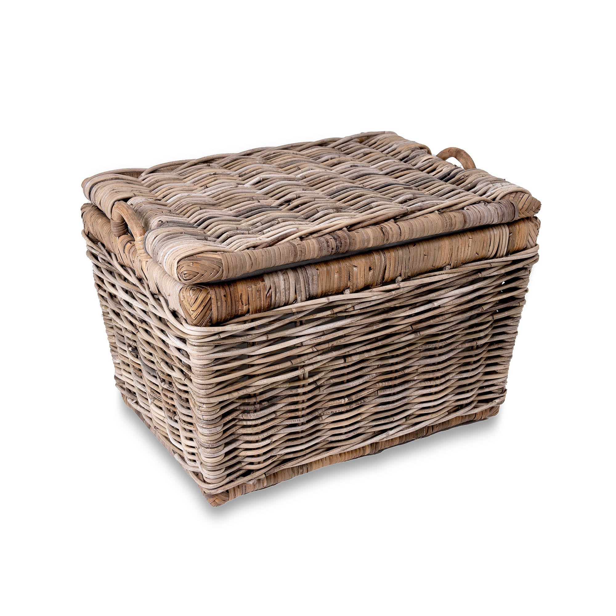 Lift Off Lid Kubu Wicker Storage Basket