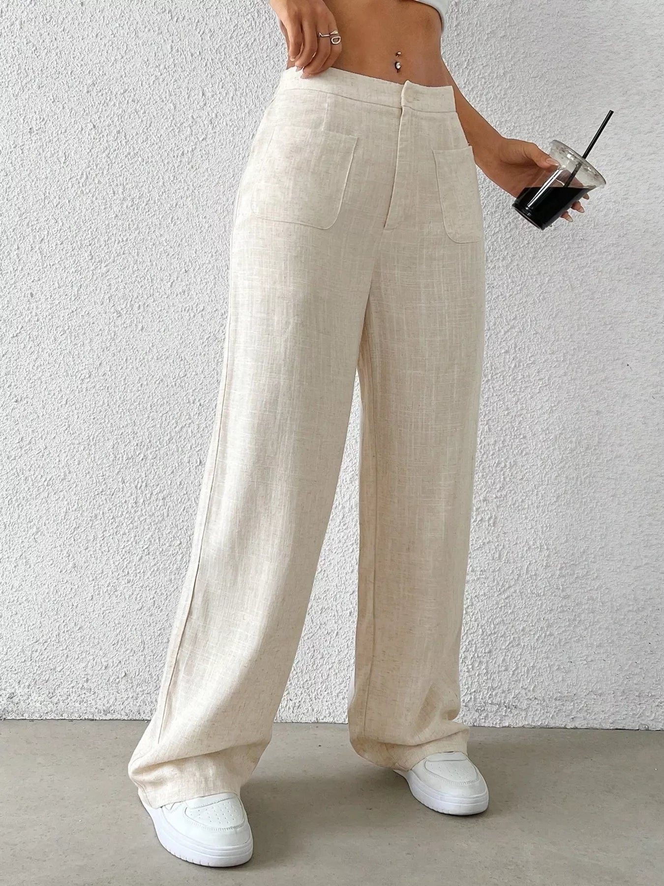 Resort High Waisted Wide Leg Pants