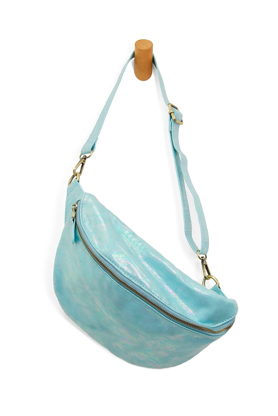 Nylon Zip Pocket Crossbody Bag