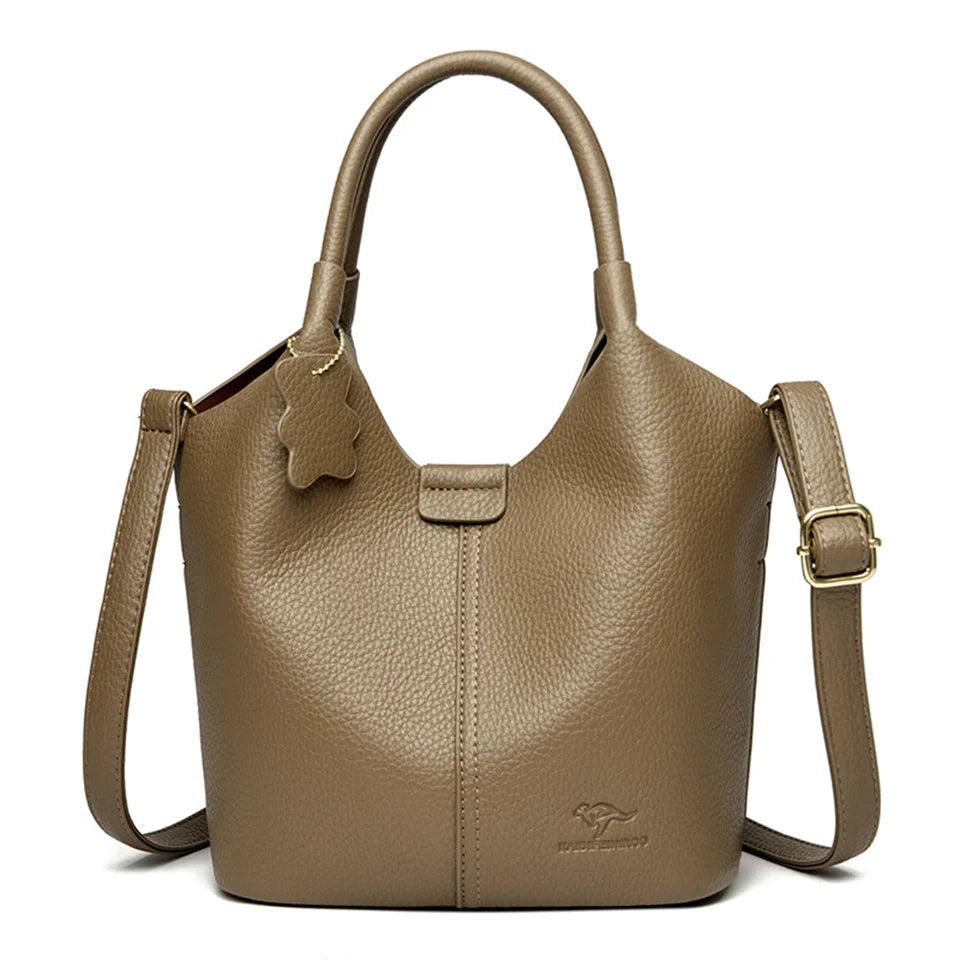 Timeless Soft Zip-Top Shoulder Bag