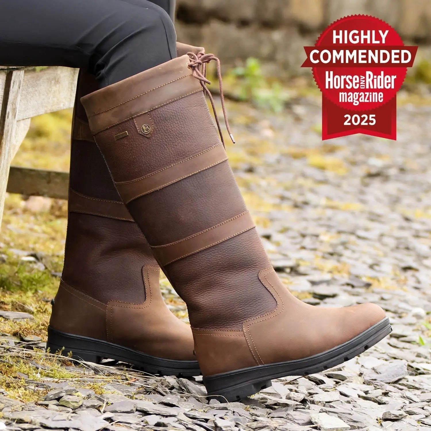 Weather-Ready Leather Riding Boots