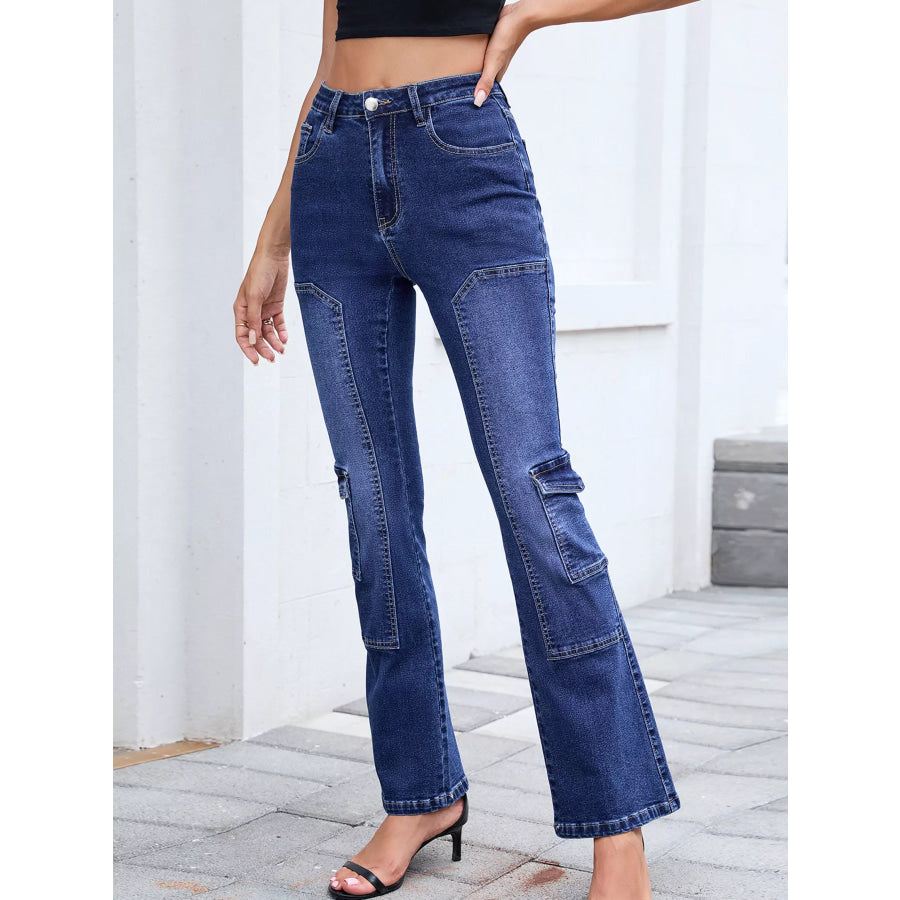 High Waisted Bootcut Jeans Jeans