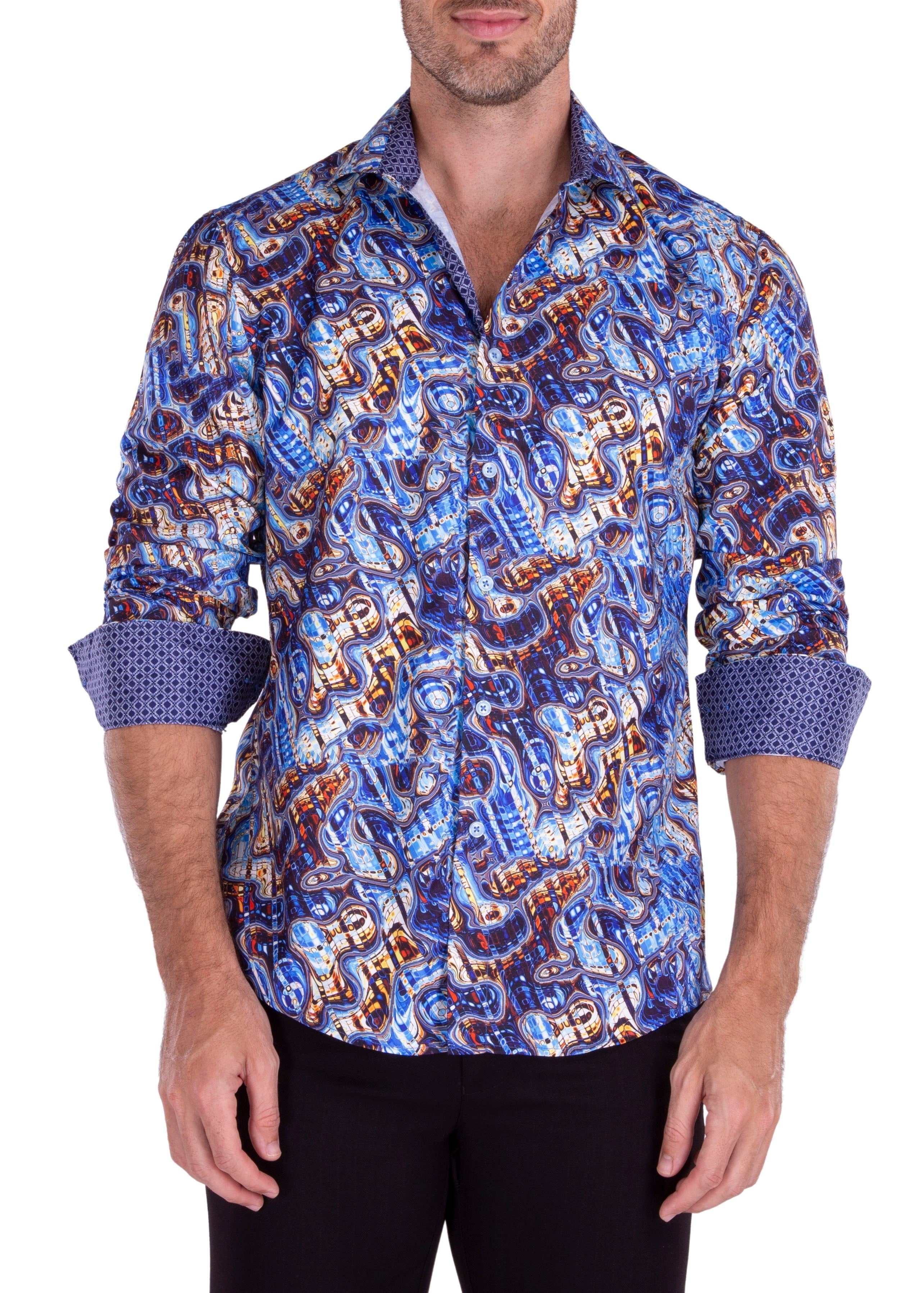Camp Collar Long Sleeve Button Shirt