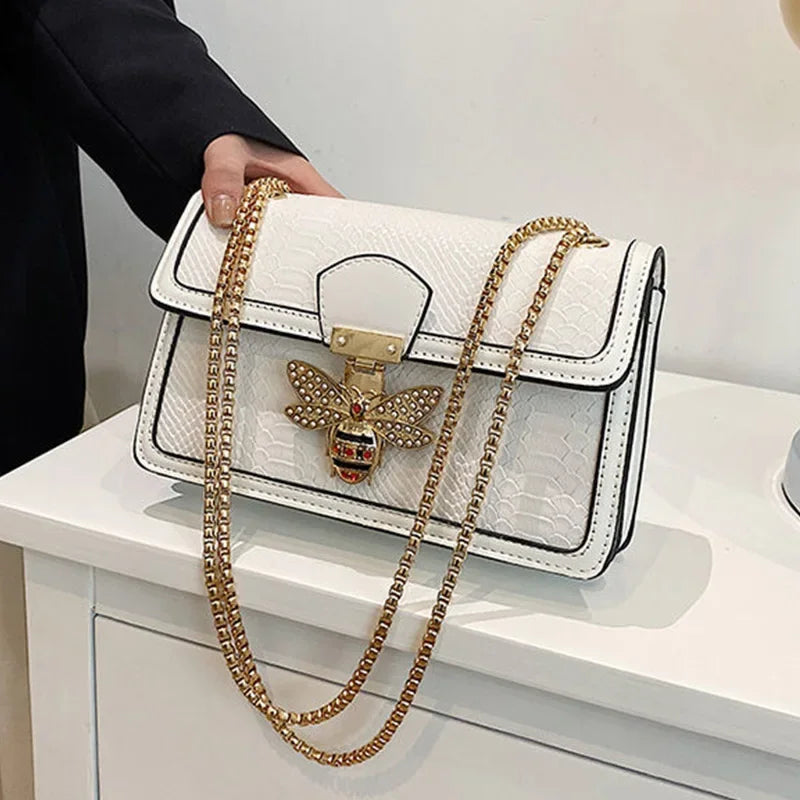 Structured Zip-Top Shoulder Bag