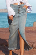 Airy Carry Everyday Casual Denim Skirt