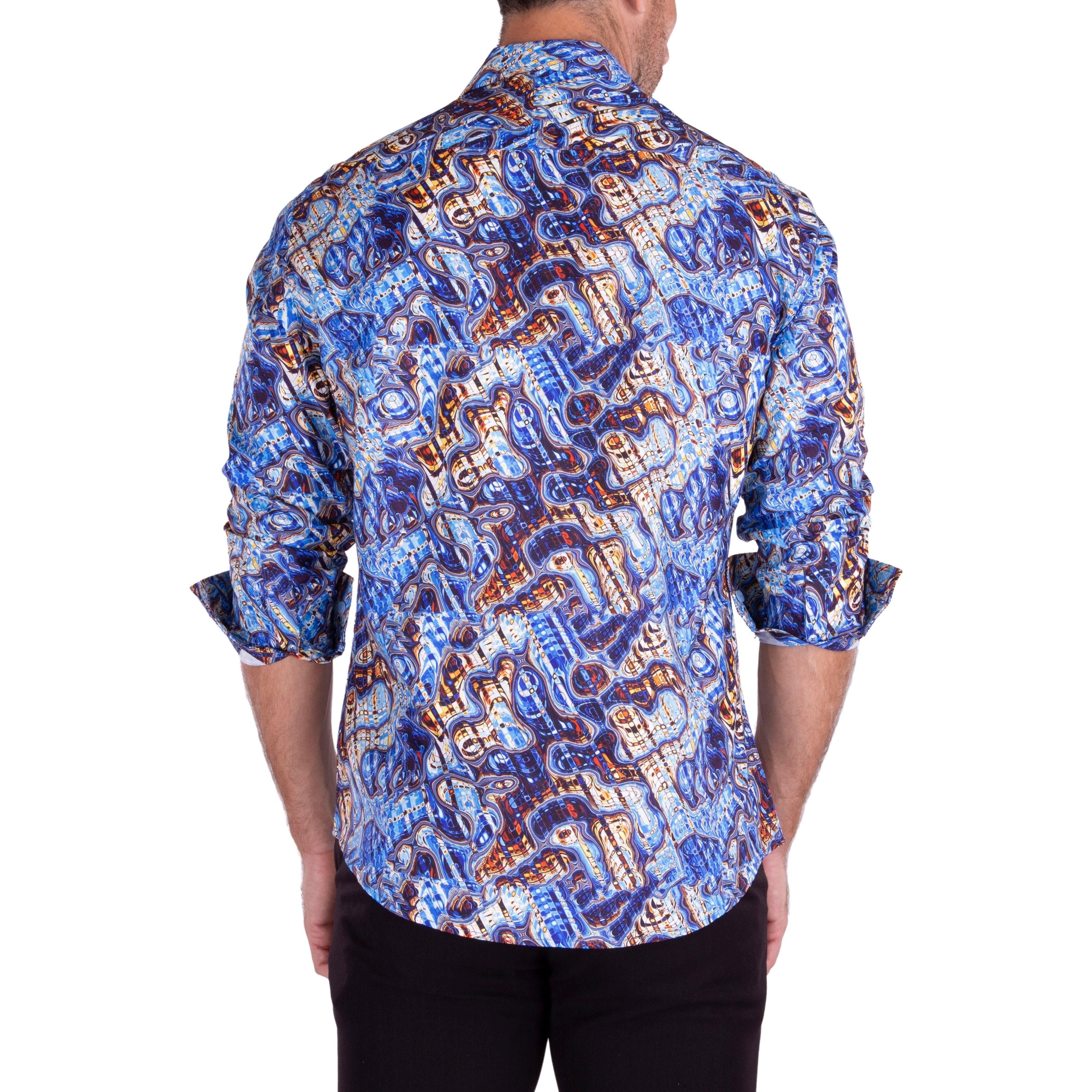 Camp Collar Long Sleeve Button Shirt