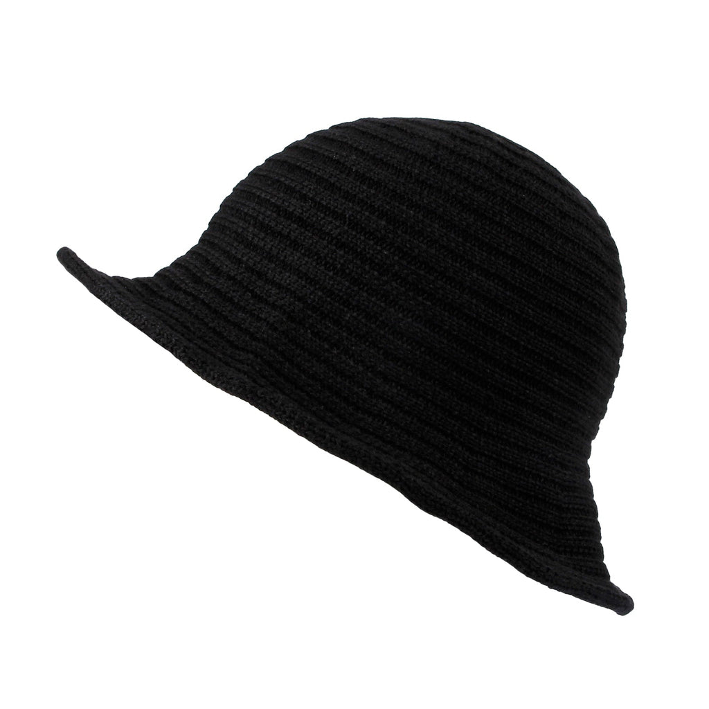 Knit Bow Accent Bucket Hat