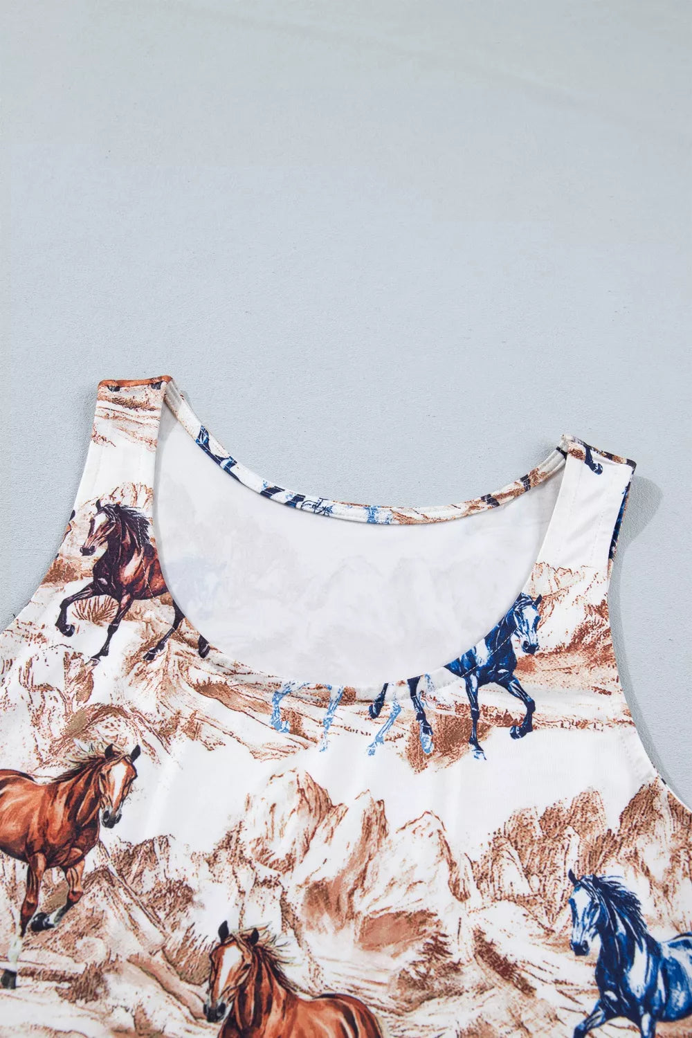 Horse Hat Western Slim Tank Top