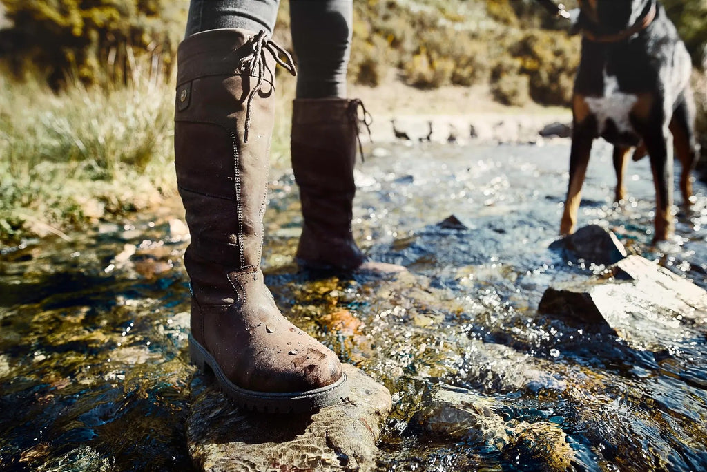 Refined Weather-Ready Leather Riding Boots