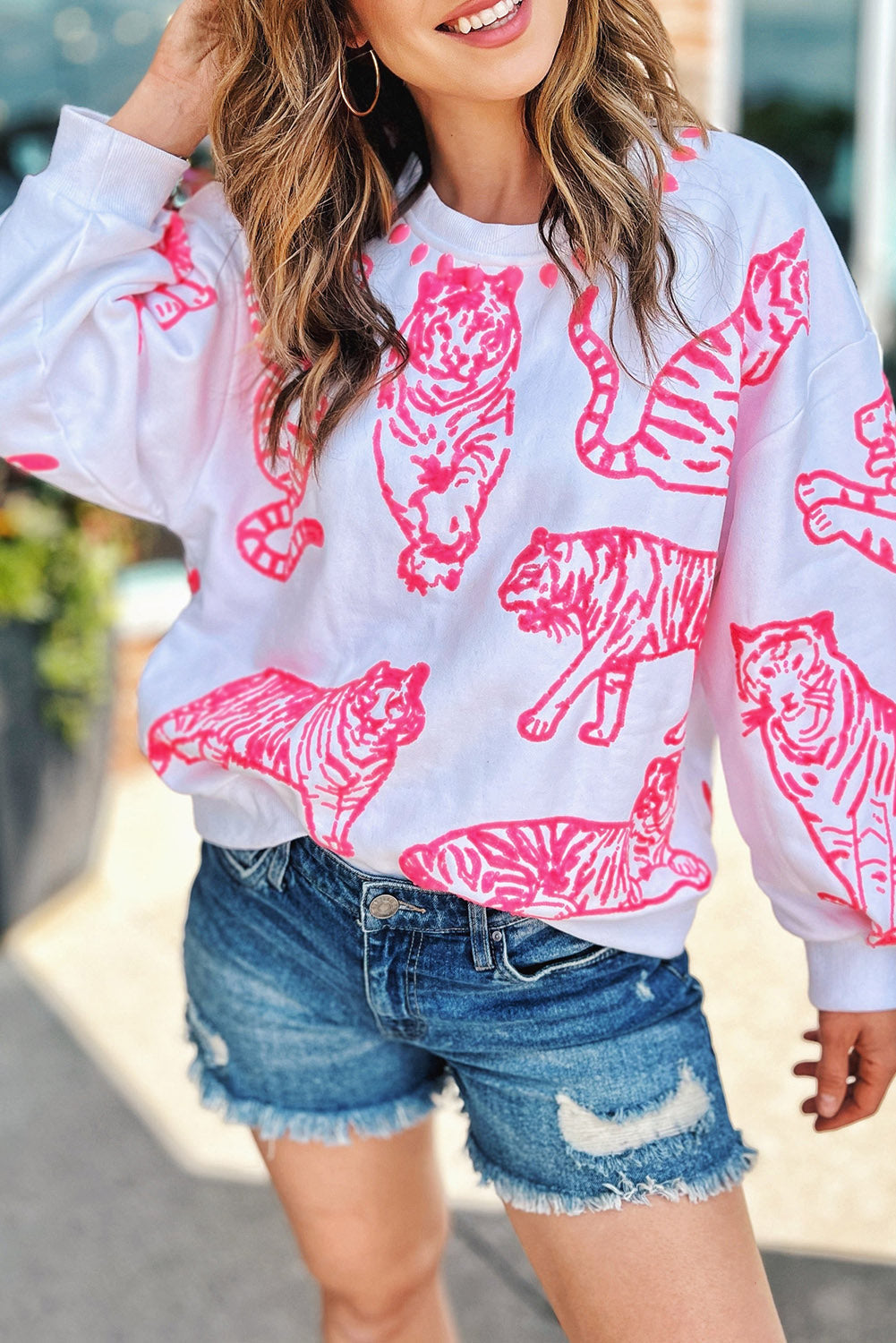 Animal Print Sweatshirt