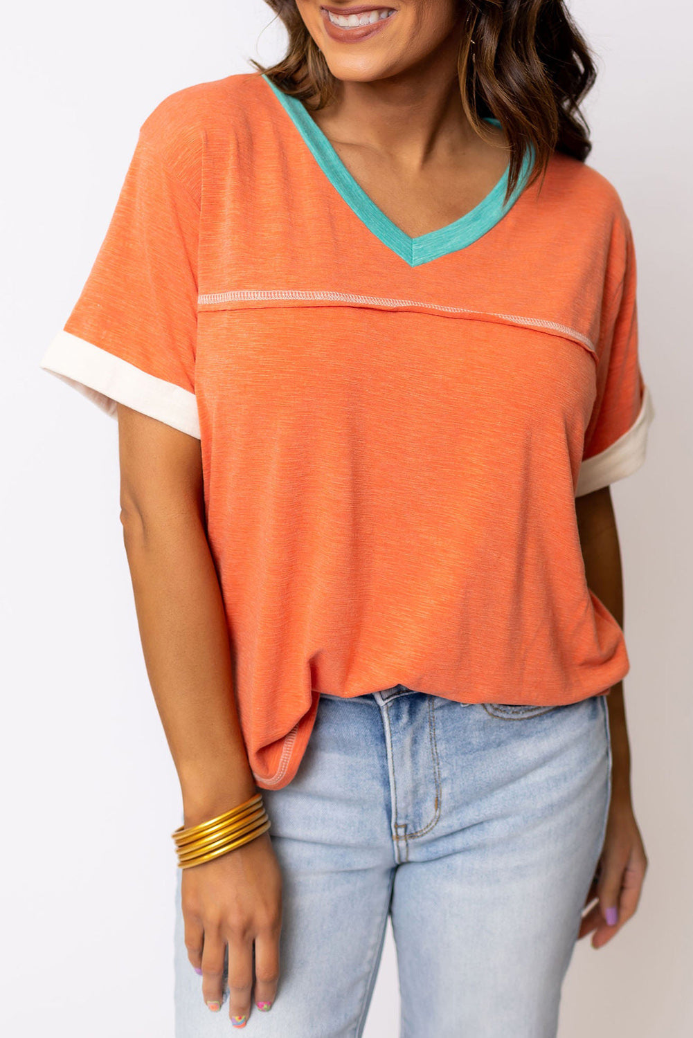 Grapefruit Orange Contrast Trim Exposed