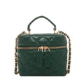 Quilted Structured Clutch Bag