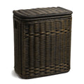 Narrow Rectangular Wicker Laundry Hamper