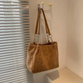 Minimal Soft Zip-Top Shoulder Bag