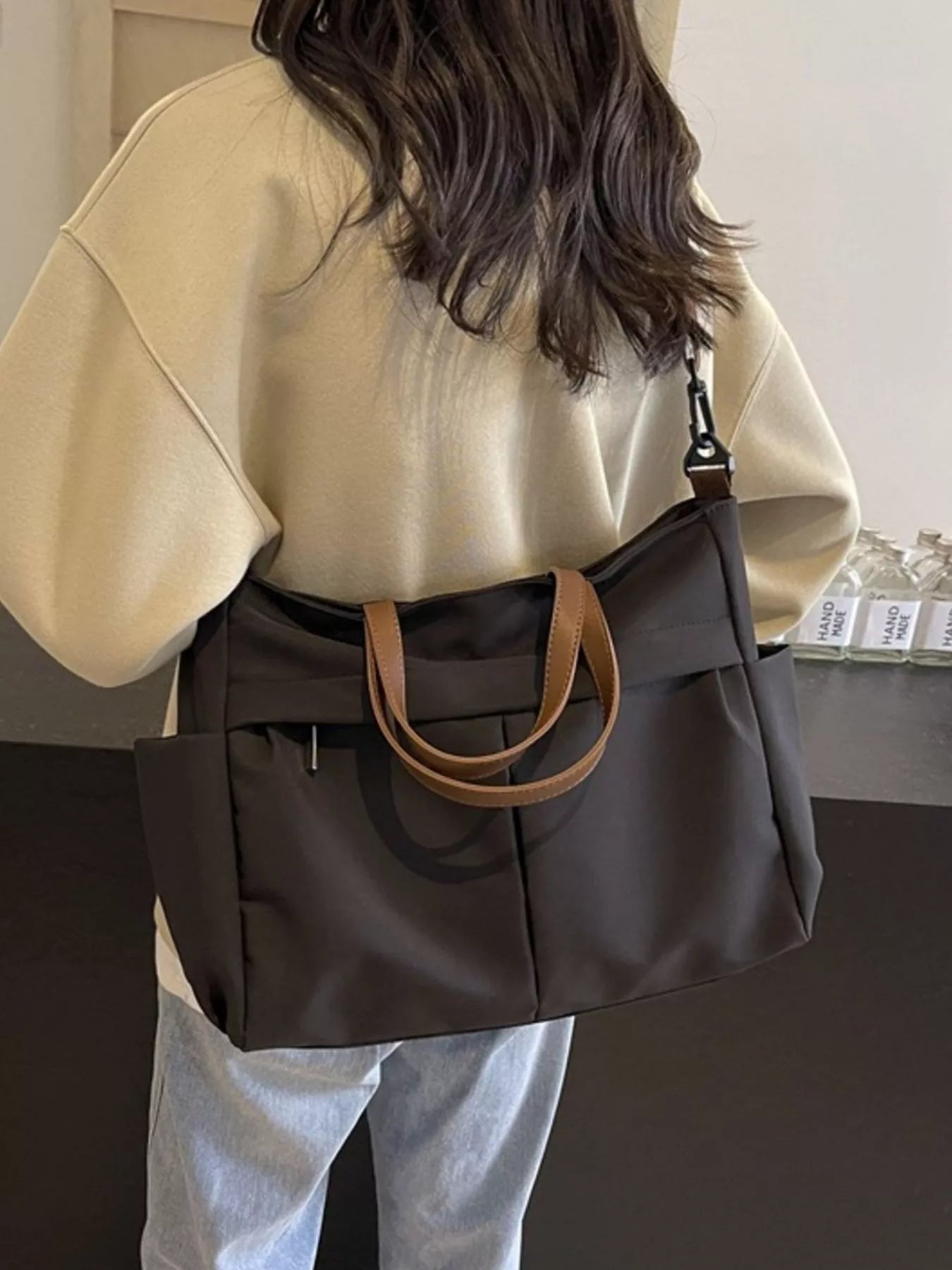 Casual Lightweight Nylon Tote Handbag