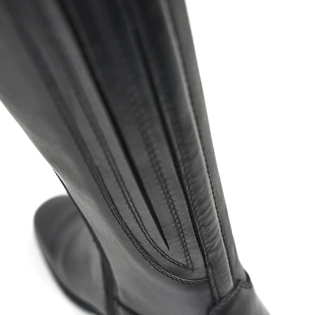Refined Zip Leather Riding Boots