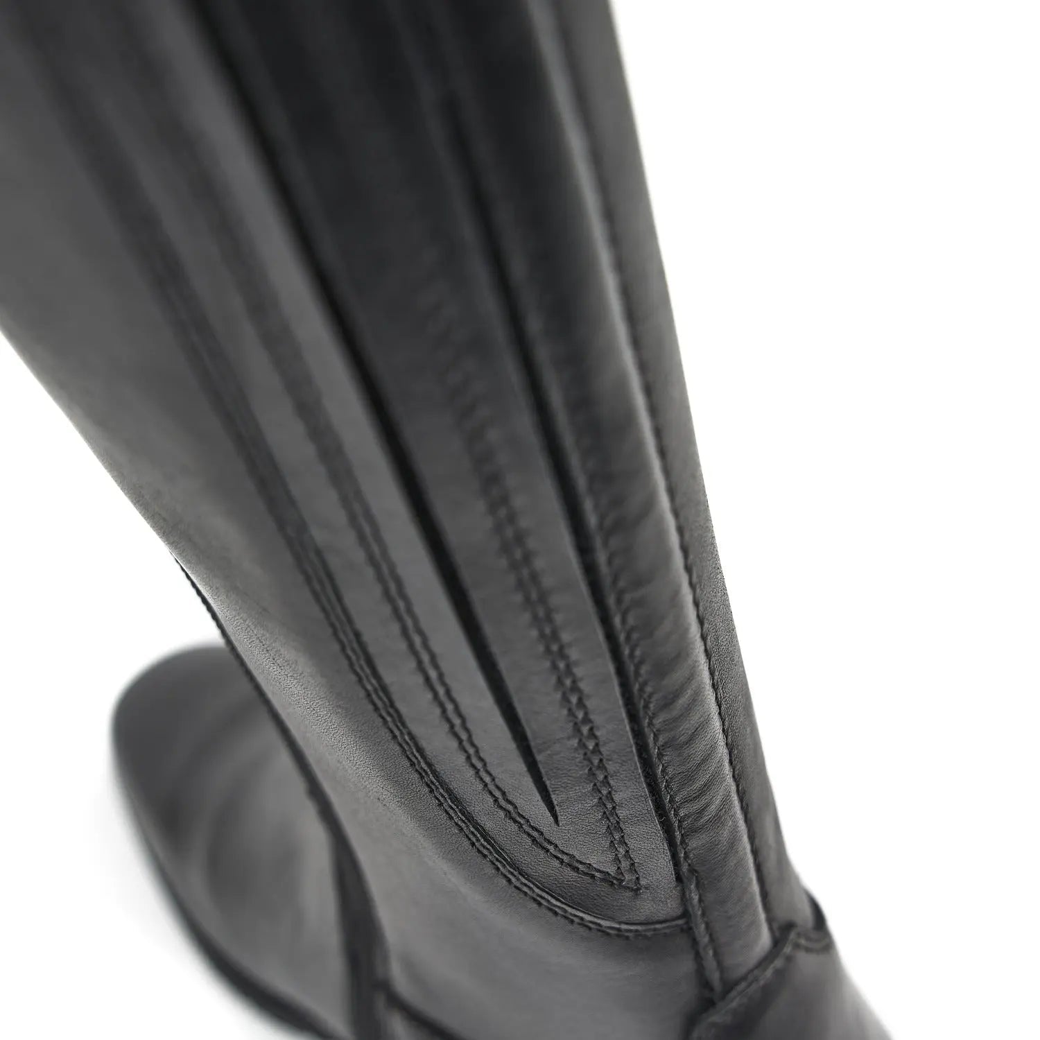 Refined Zip Leather Riding Boots