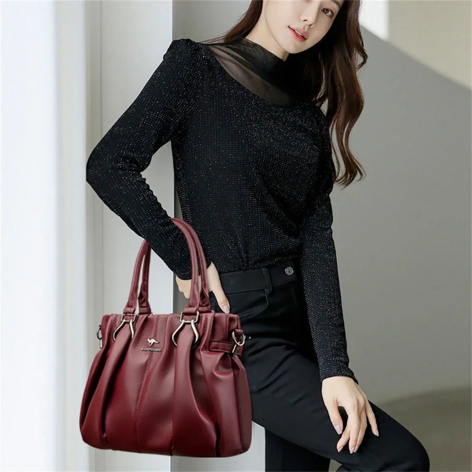 Versatile Structured Soft Tote Bag