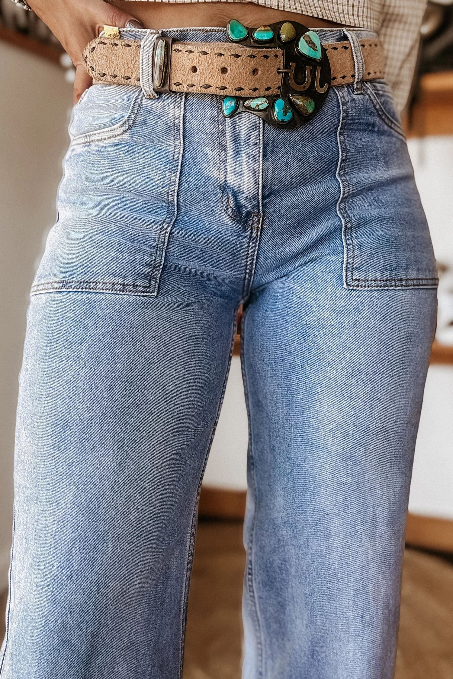 Loose Turn-up Cuffs Jeans