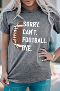 Gray American Football Graphic Casual