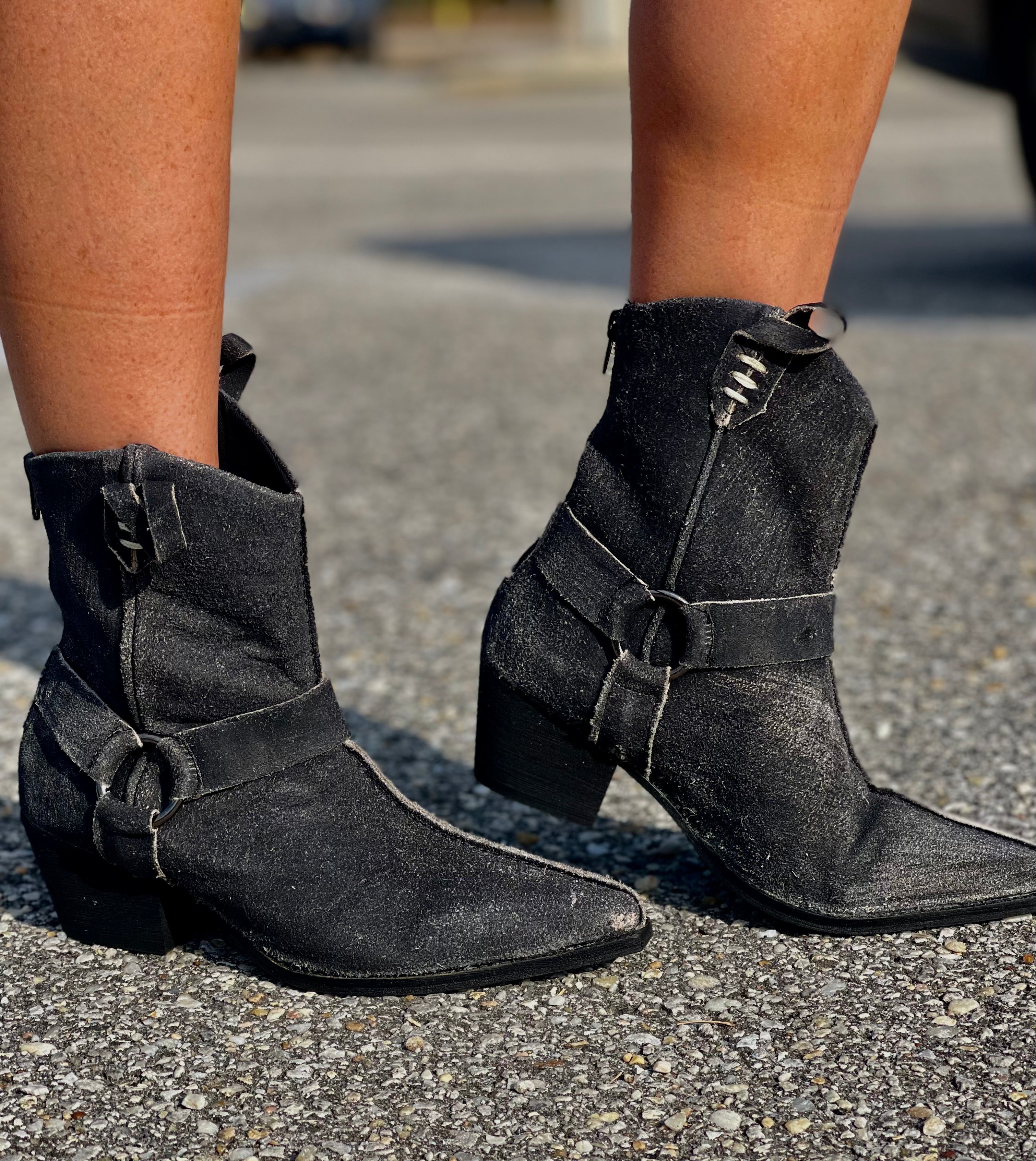 Western Suede Boots