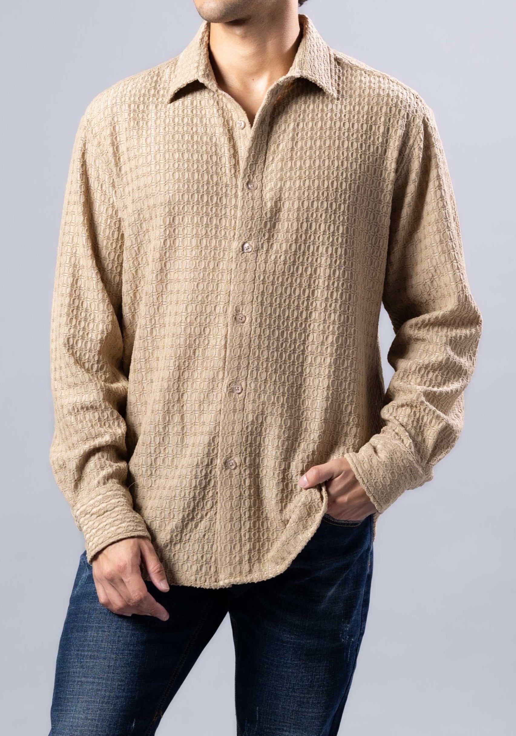 Classic Fit Collared Dress Shirt