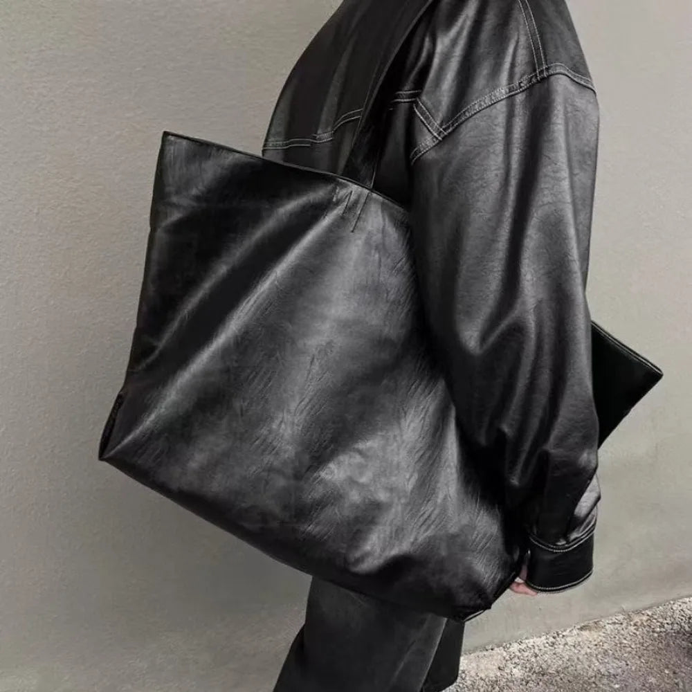 Modern Structured Soft Tote Bag