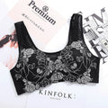 Floral Front-Buckle Bra