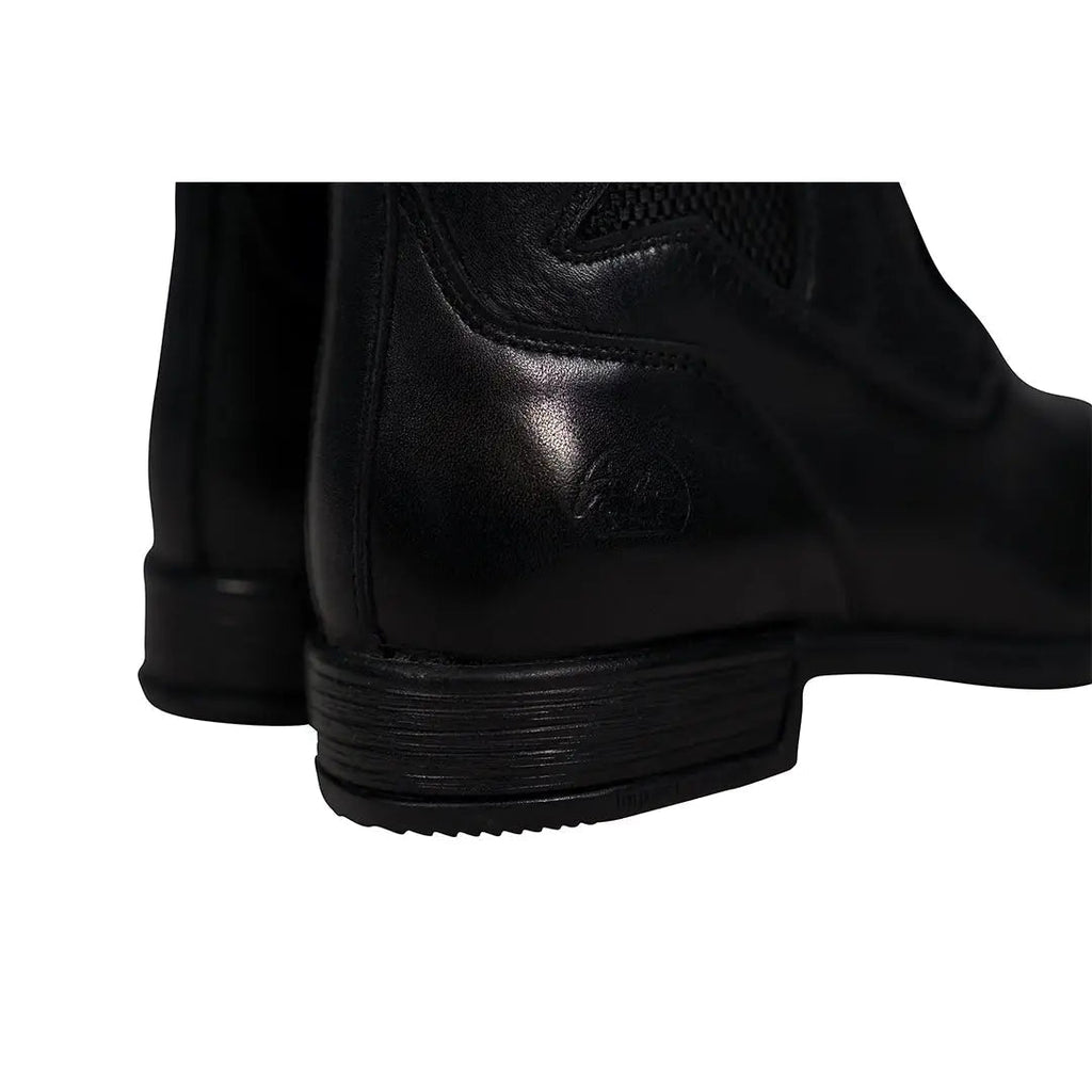 Zip Leather Riding Boots