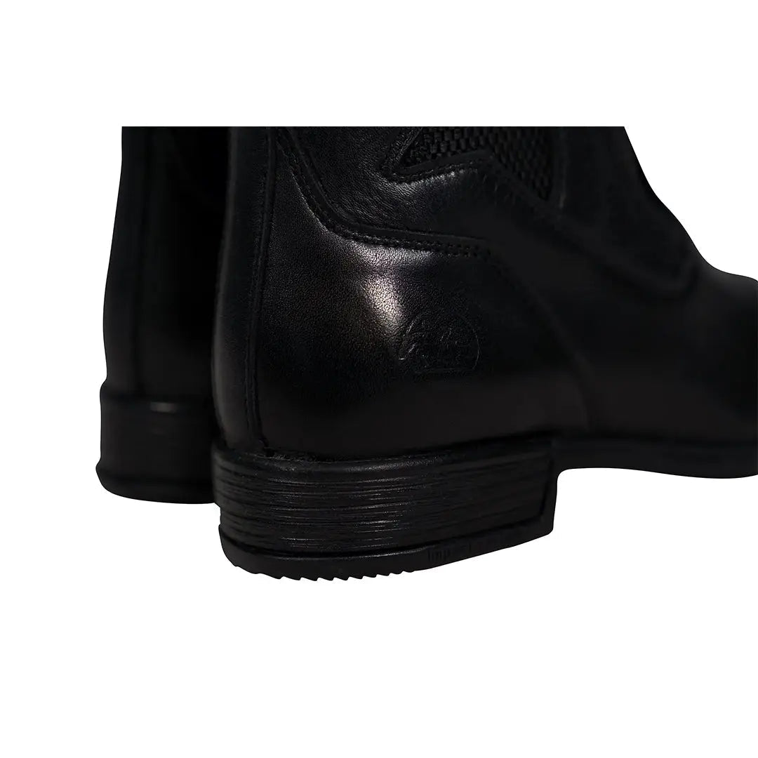 Zip Leather Riding Boots