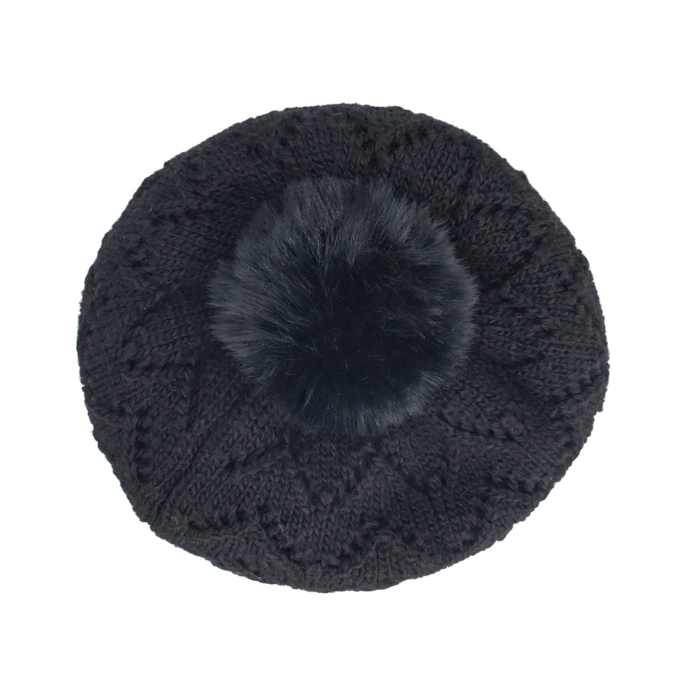Knit Crochet Beanie Hat