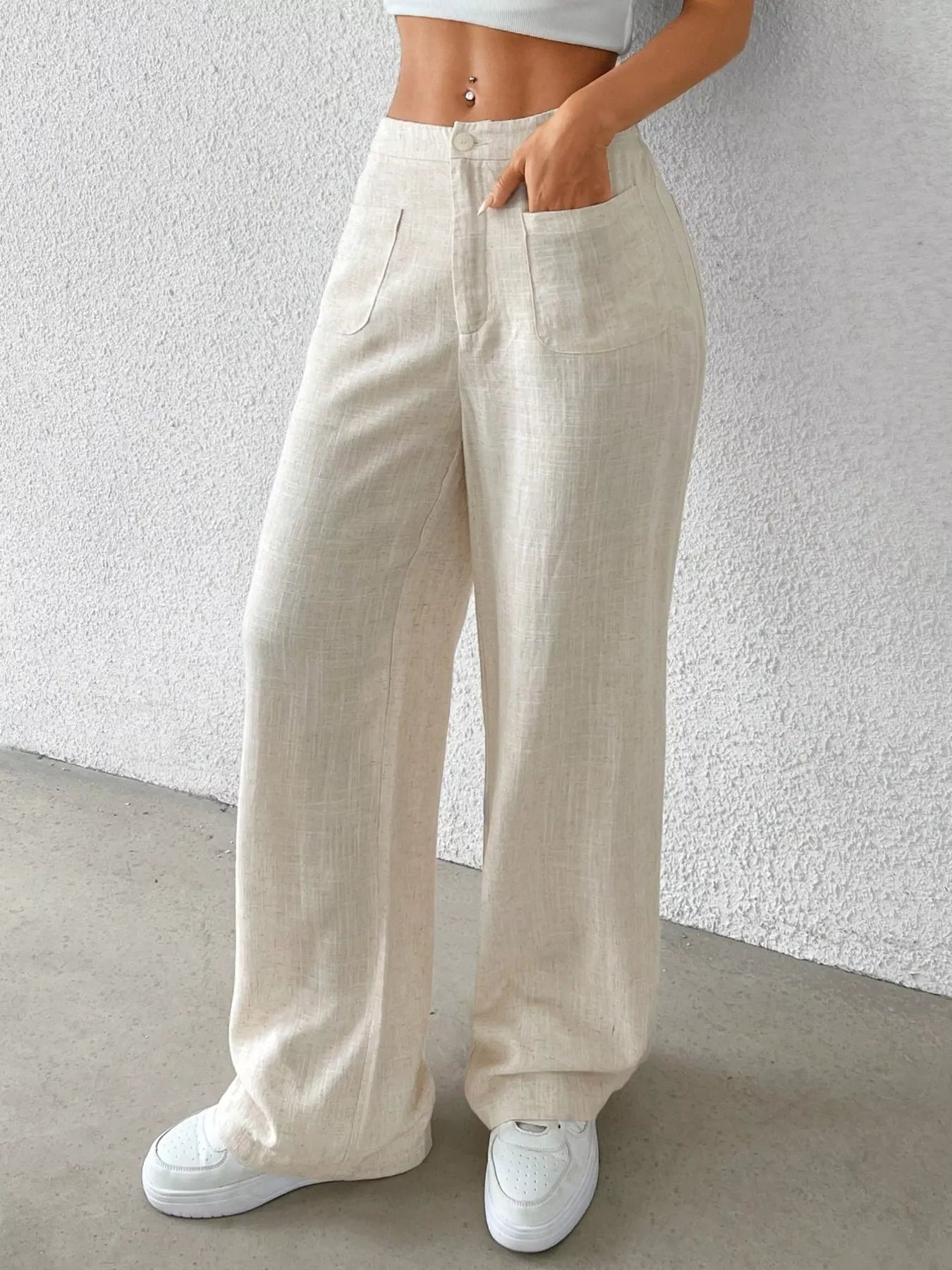 Resort High Waisted Wide Leg Pants