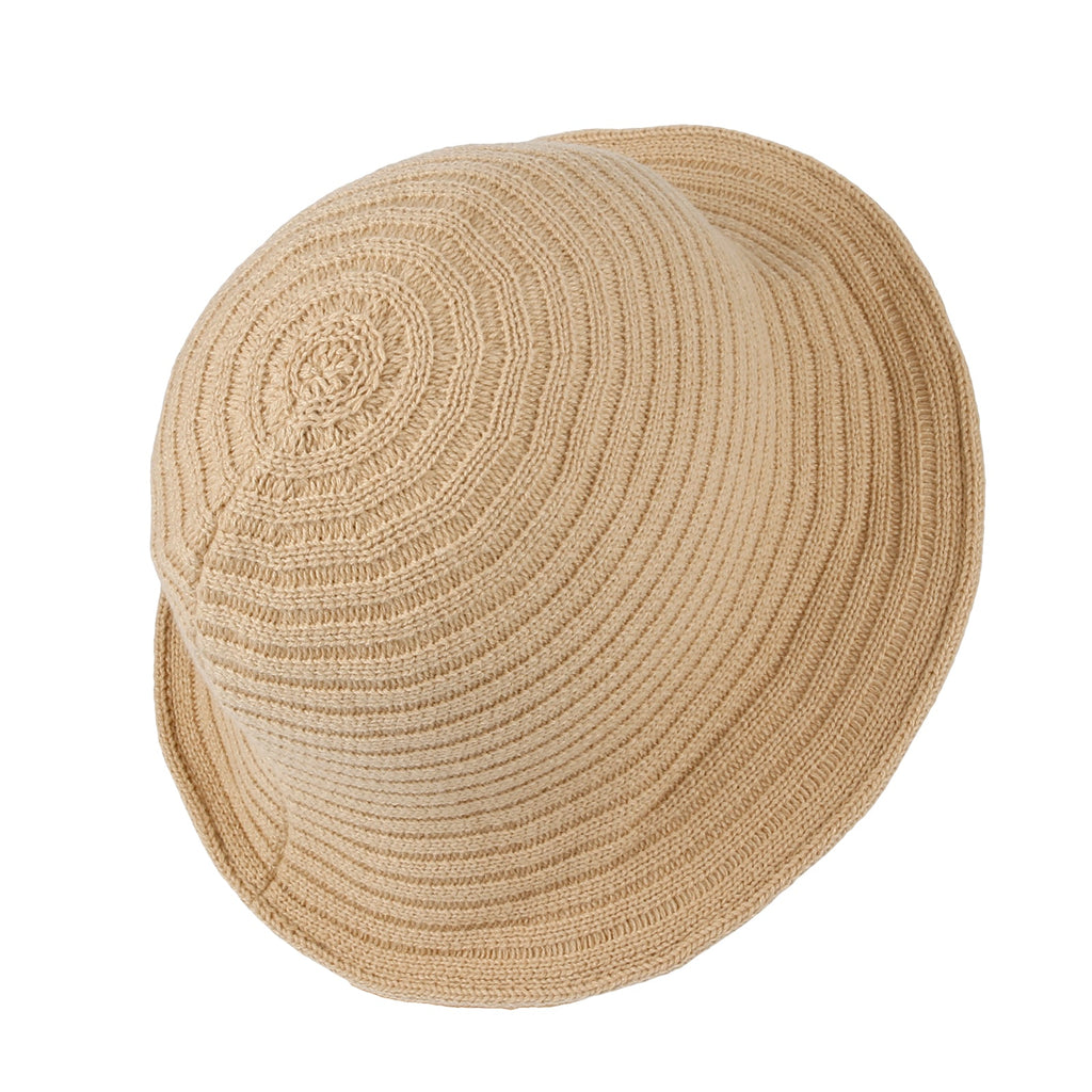 Knit Bow Accent Bucket Hat