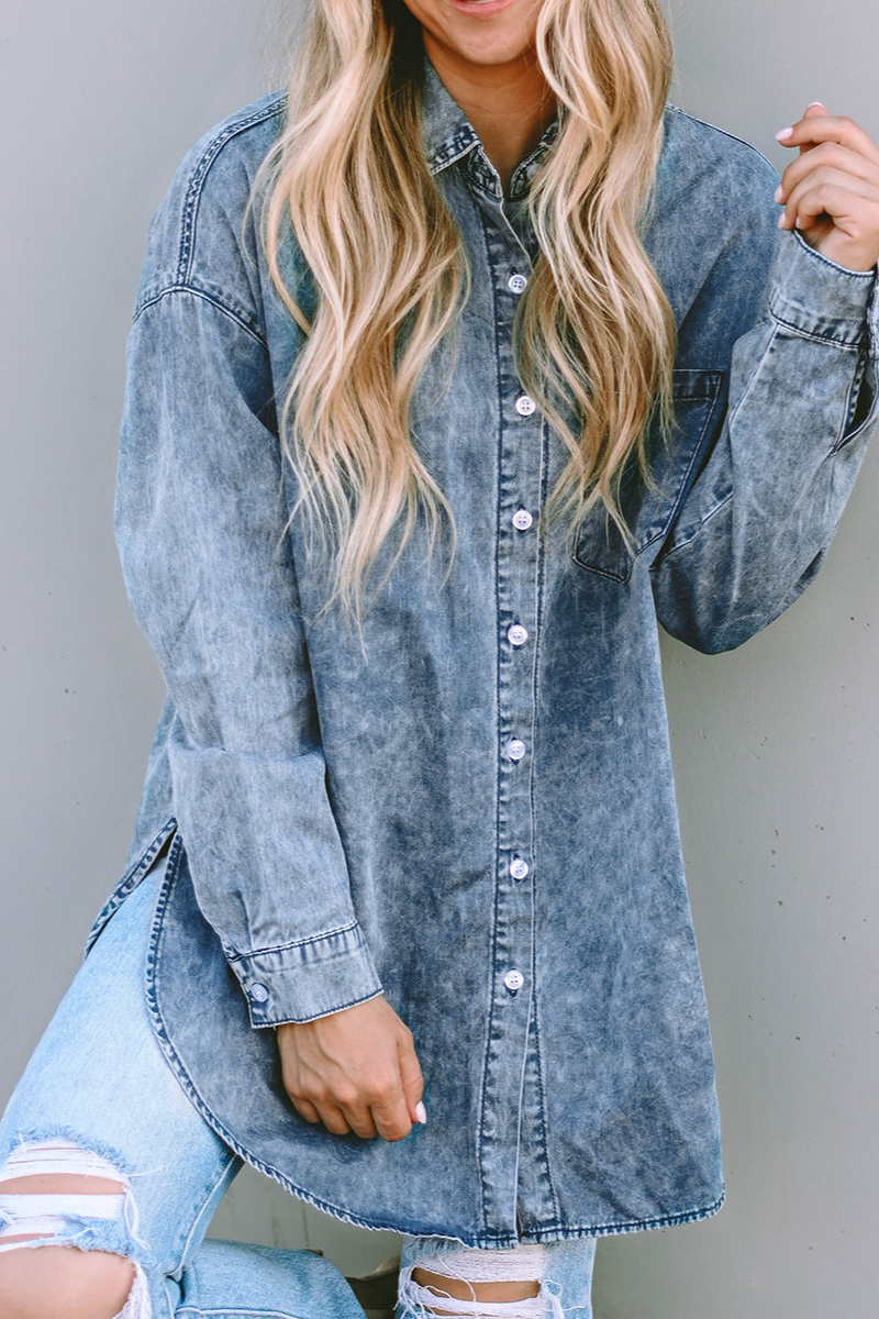 Everyday Pocket Detail Shirt Blouse