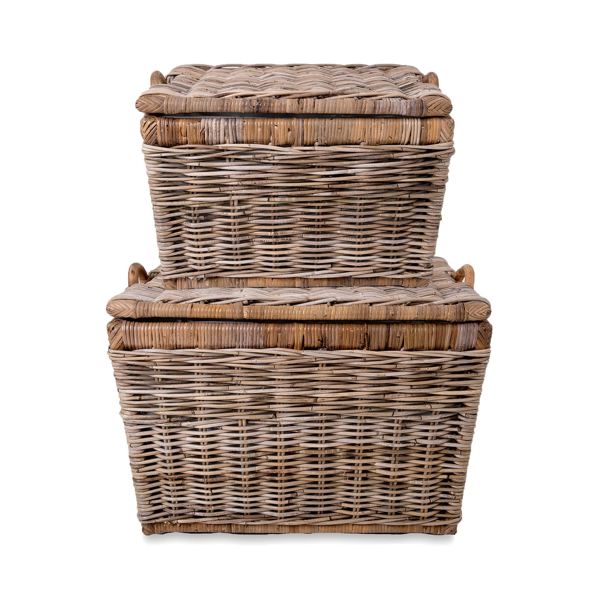 Lift Off Lid Kubu Wicker Storage Basket